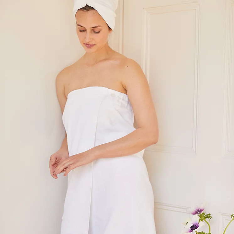 Organic Cotton Towel Wrap | The White Company US