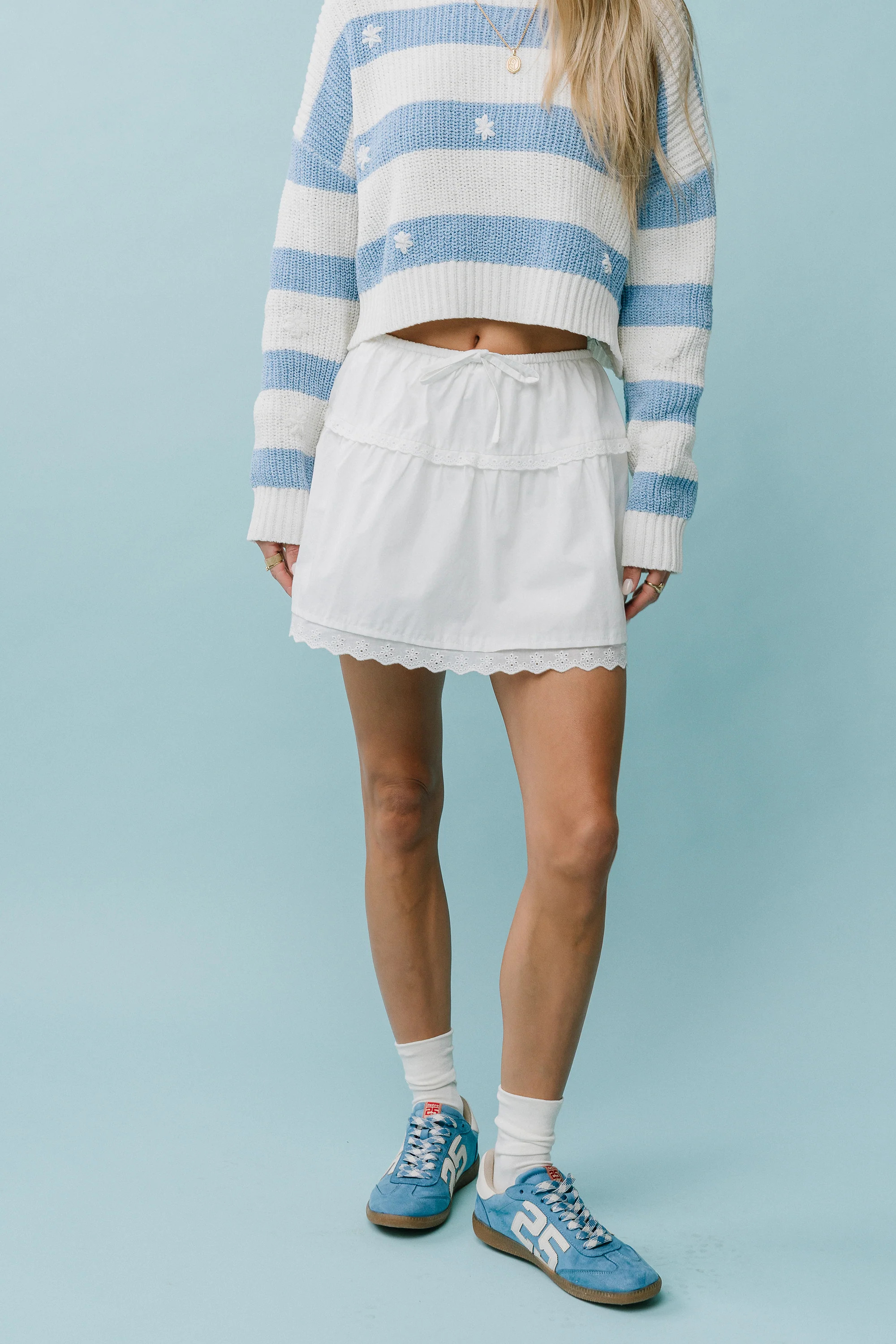 Brandi Embroidered Mini Skirt | Böhme US