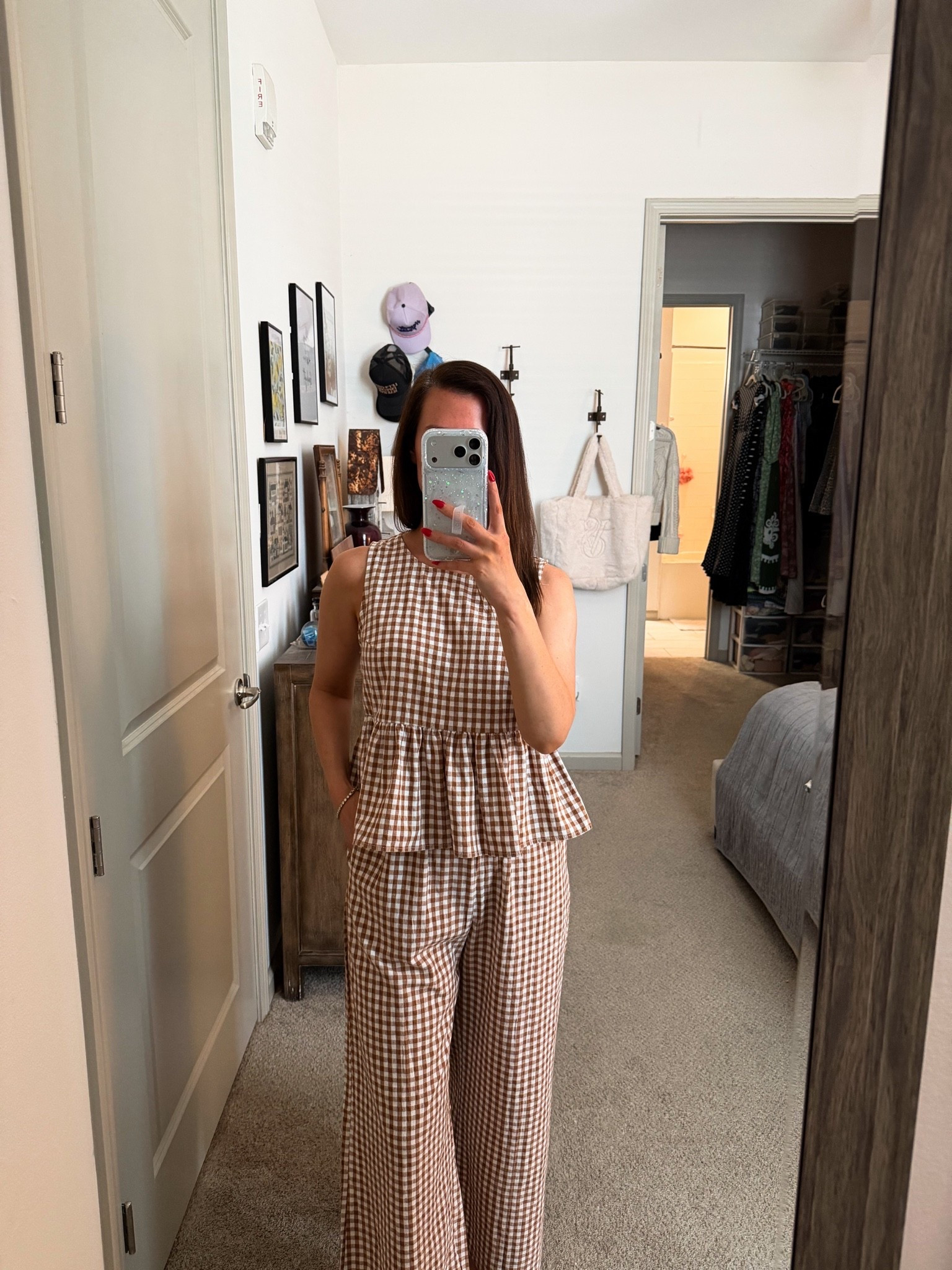 Gingham set // summer // Amazon // under $50 // travel // matching set // spring // two piece set

#LTKootd