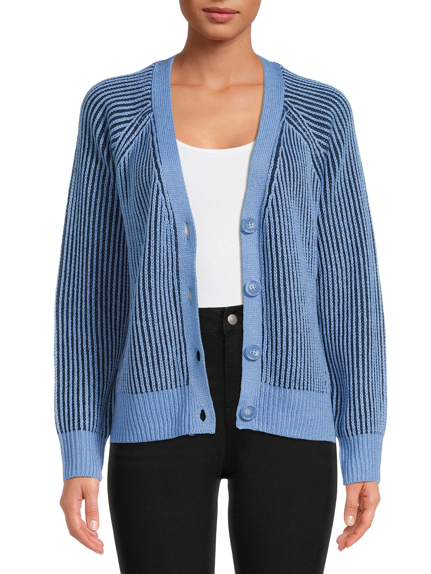 Time and Tru Women's Boyfriend Cardigan - Walmart.com | Walmart (US)