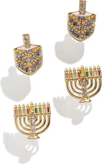 BaubleBar Happy Hanukkah Earring Set | Nordstrom | Nordstrom