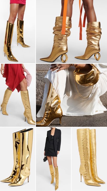 Gold boots

#LTKstyletip #LTKshoecrush #LTKSale