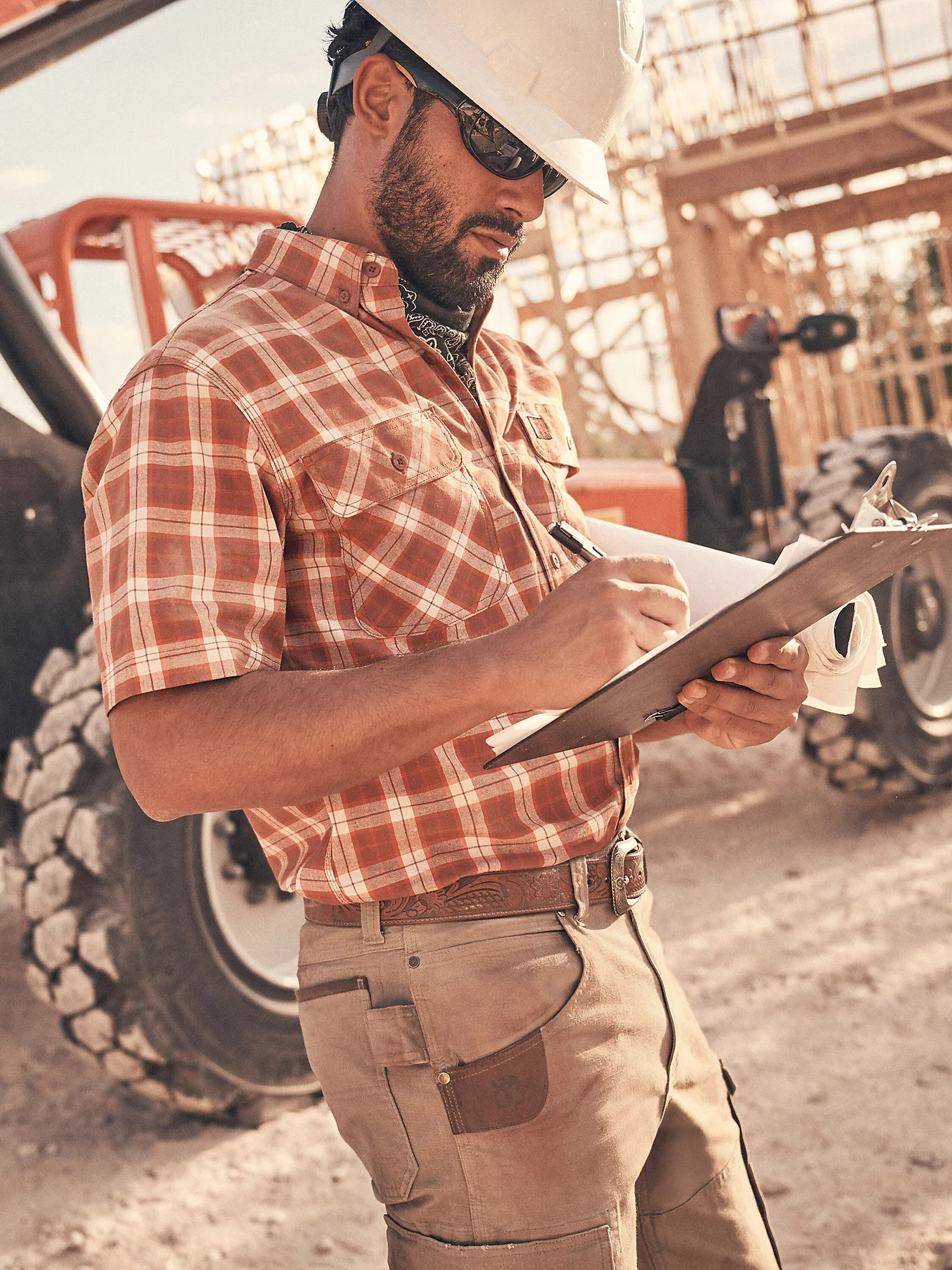 Wrangler RIGGS Workwear® Foreman Plaid Work Shirt | Wrangler