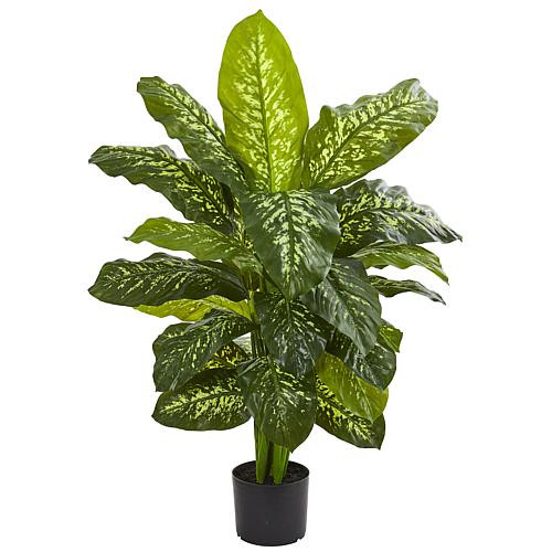 Nearly Natural 42” Artificial Real Touch Dieffenbachia Plant | HSN