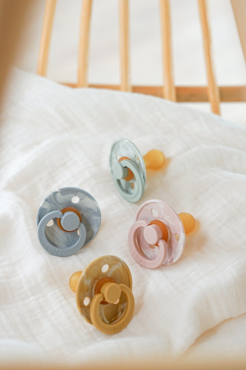 BiBS Pacifier, BiBS Colors, Dummy, Soother, Binky, natural rubber, Schnuller, size 1, 2, 3, indiv... | Etsy (US)