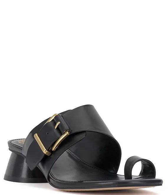 Lenqua Leather Toe Loop Slide Sandals | Dillard's