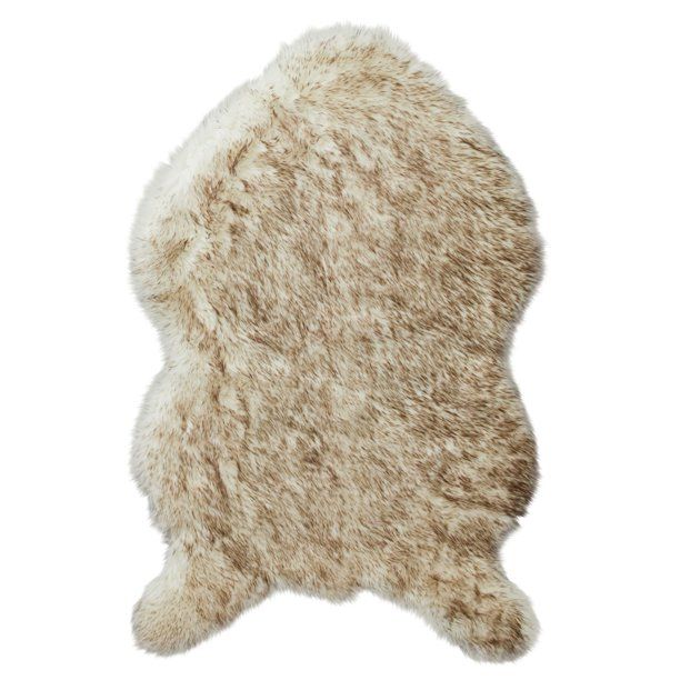 Better Homes & Garden Shaped Faux Pelt Sheep Skin Area Rug, Multi, 30"W x 47"L - Walmart.com | Walmart (US)