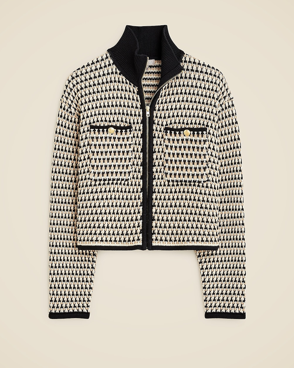 Jacquard sweater-jacket | J. Crew US