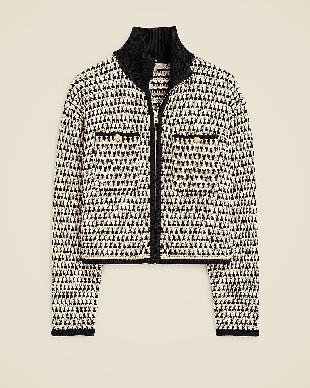 Jacquard sweater-jacket | J. Crew US