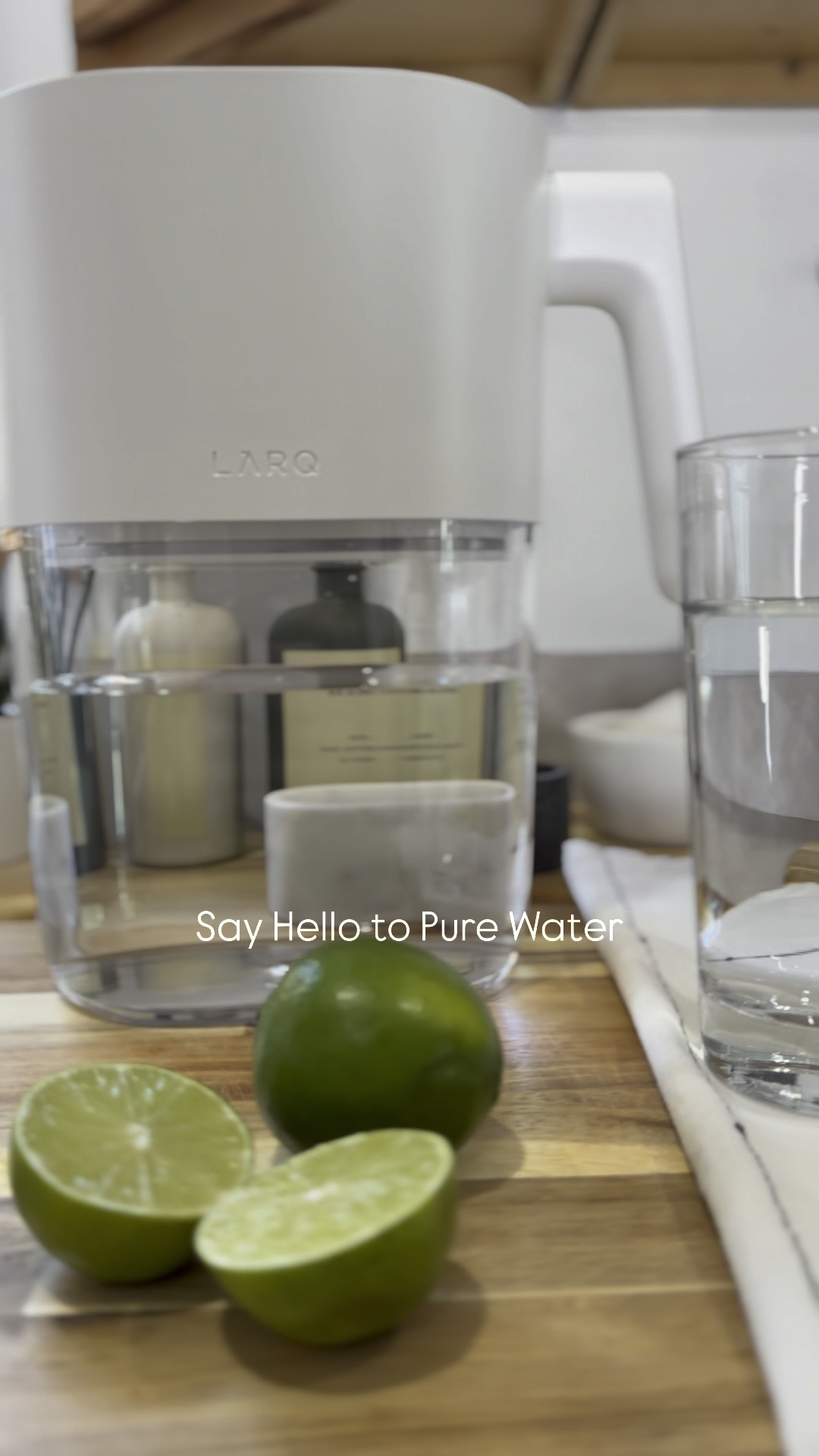 Goodbye impurities hello pure water! 💧

LARQ Pitcher PureVis | advanced water filtration | self-cleaning water pitcher | pure water at home | easy water filtration | innovative water purification | home water filtration system | clean drinking water | pure and fresh water | water purification technology 

#LARQPitcher #WaterFiltration #CleanWater #PureVis #HomeHydration #intentionalhome #gifted

#LTKHome