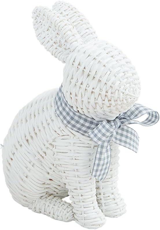 Mud Pie Wicker Resin Bunny; Small 6 1/4" x 4 1/2" | Amazon (US)