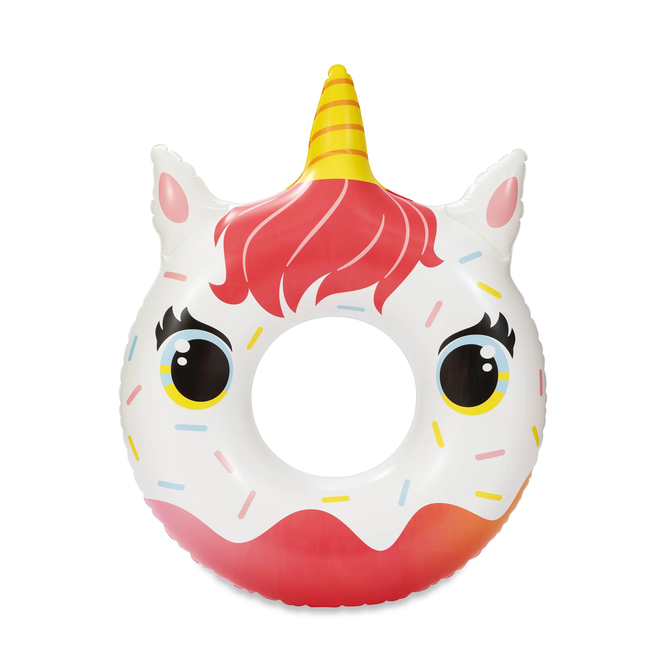 Inflatable Unicorn Donut Swim Tube Pool Float, Multicolor, for Kids and Adults | Walmart (US)