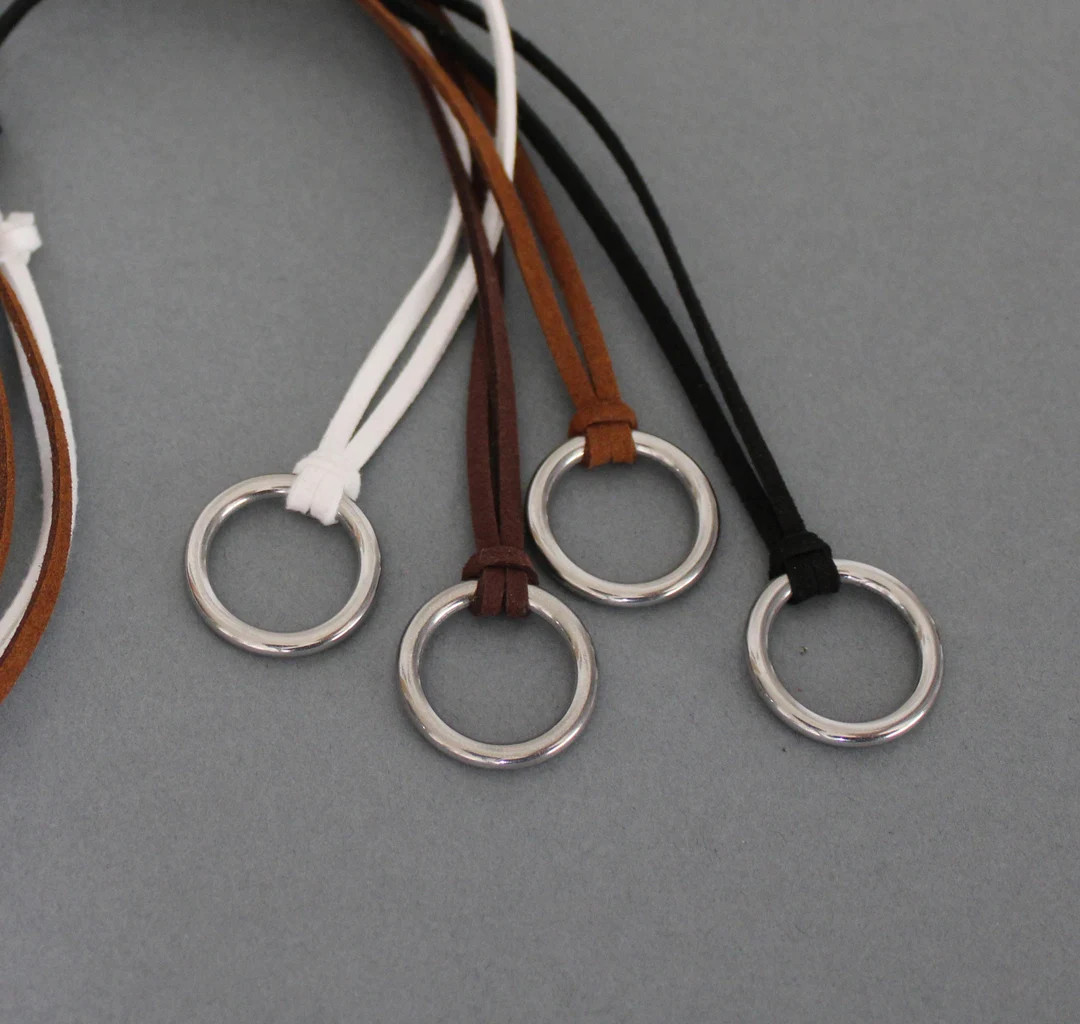 Circle Necklace for Glasses, Soft Faux Suede Reading Glasses Eyeglass Holder, Glasses Lanyard, Su... | Etsy (US)