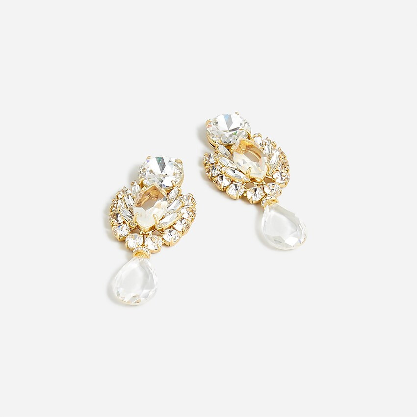 Oversized crystal statement earrings | J. Crew US