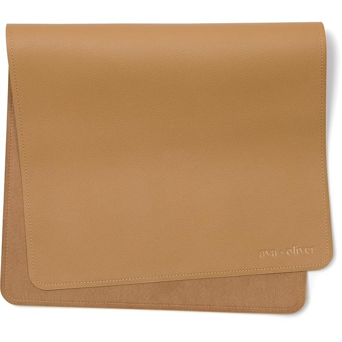 Ava + Oliver Vegan Leather Baby Changing Mat (16 X 30 in) - Multipurpose Wipeable and Portable Di... | Amazon (US)