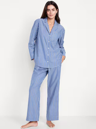 Poplin Pajama Pant Set | Old Navy (US)