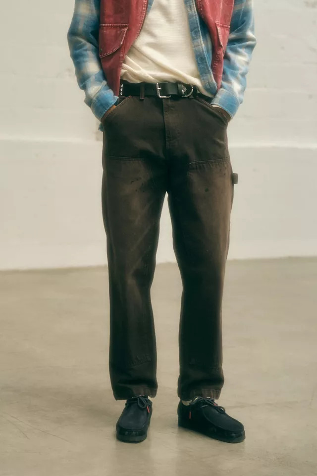 BDG Straight Fit Faded Double Knee Work Pant | Urban Outfitters (US and RoW)