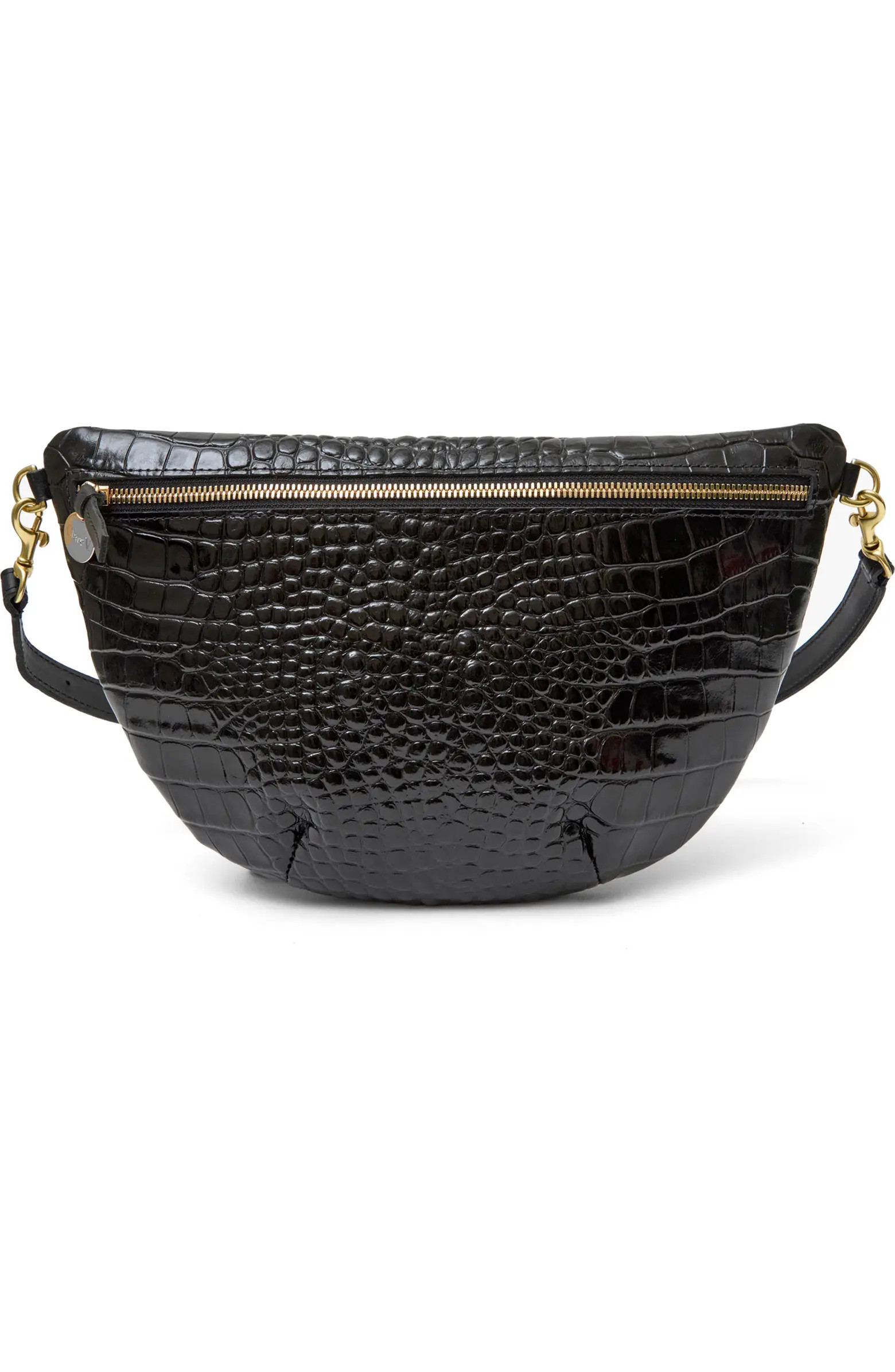 Clare V. Grande Croc Embossed Leather Belt Bag | Nordstrom | Nordstrom