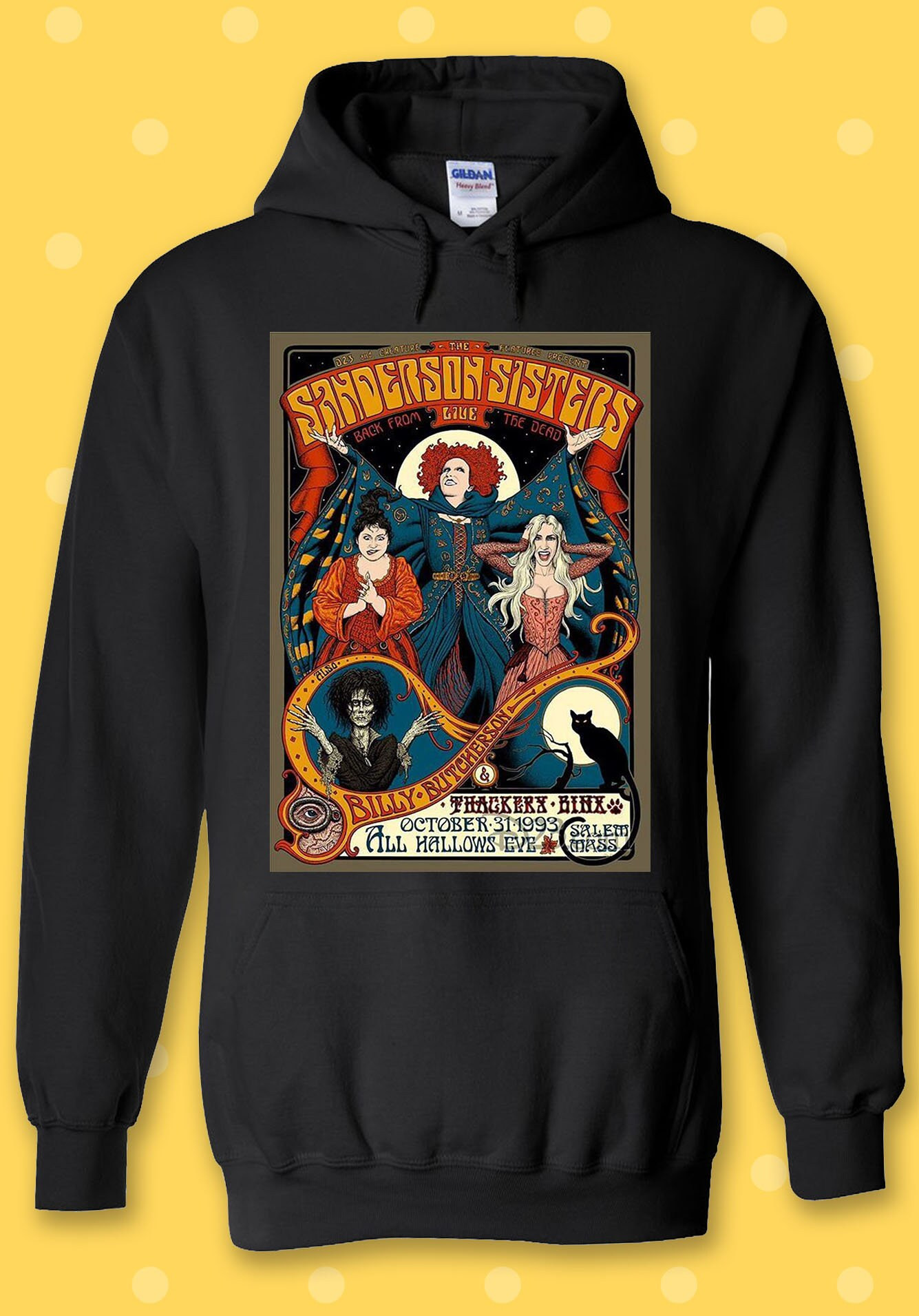 Sanderson Sisters Retro Hocus Pocus  Hoodie Sweatshirt Pullover Men Women Unisex Baggy Boyfriend ... | Etsy (US)