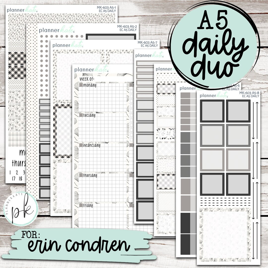 MK-603 EC A5 Daily Duo || "Neutral Love" A5 Daily Duo Kit | Etsy (US)