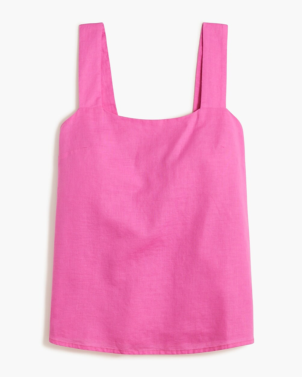 Linen-blend squareneck tank top | J.Crew Factory