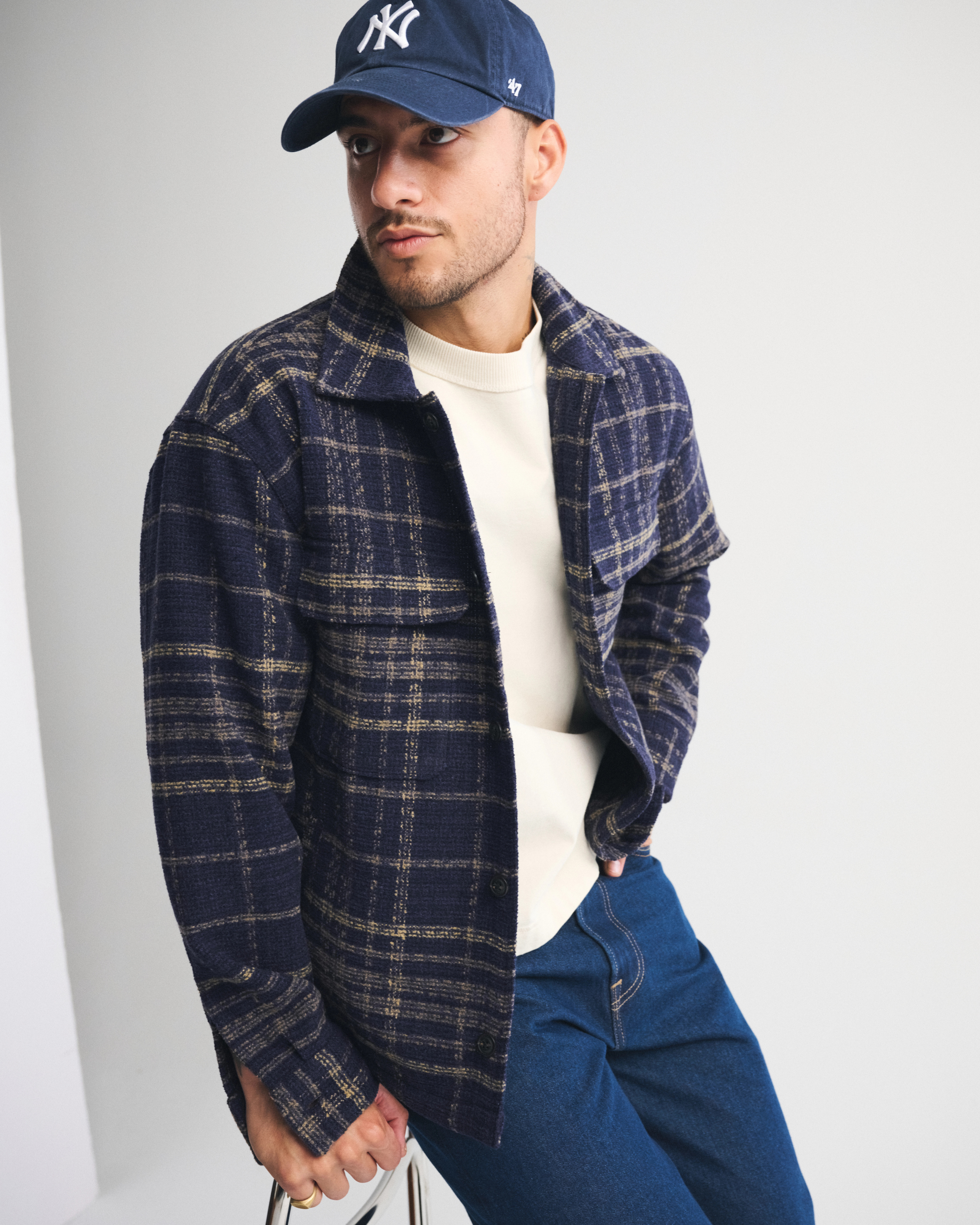 Boucle Shirt Jacket | Abercrombie & Fitch (US)