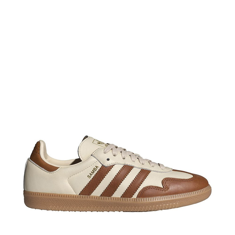 Womens adidas Samba OG Athletic Shoe - Wonder White / Dusky Bronze / Gold Metallic | Journeys