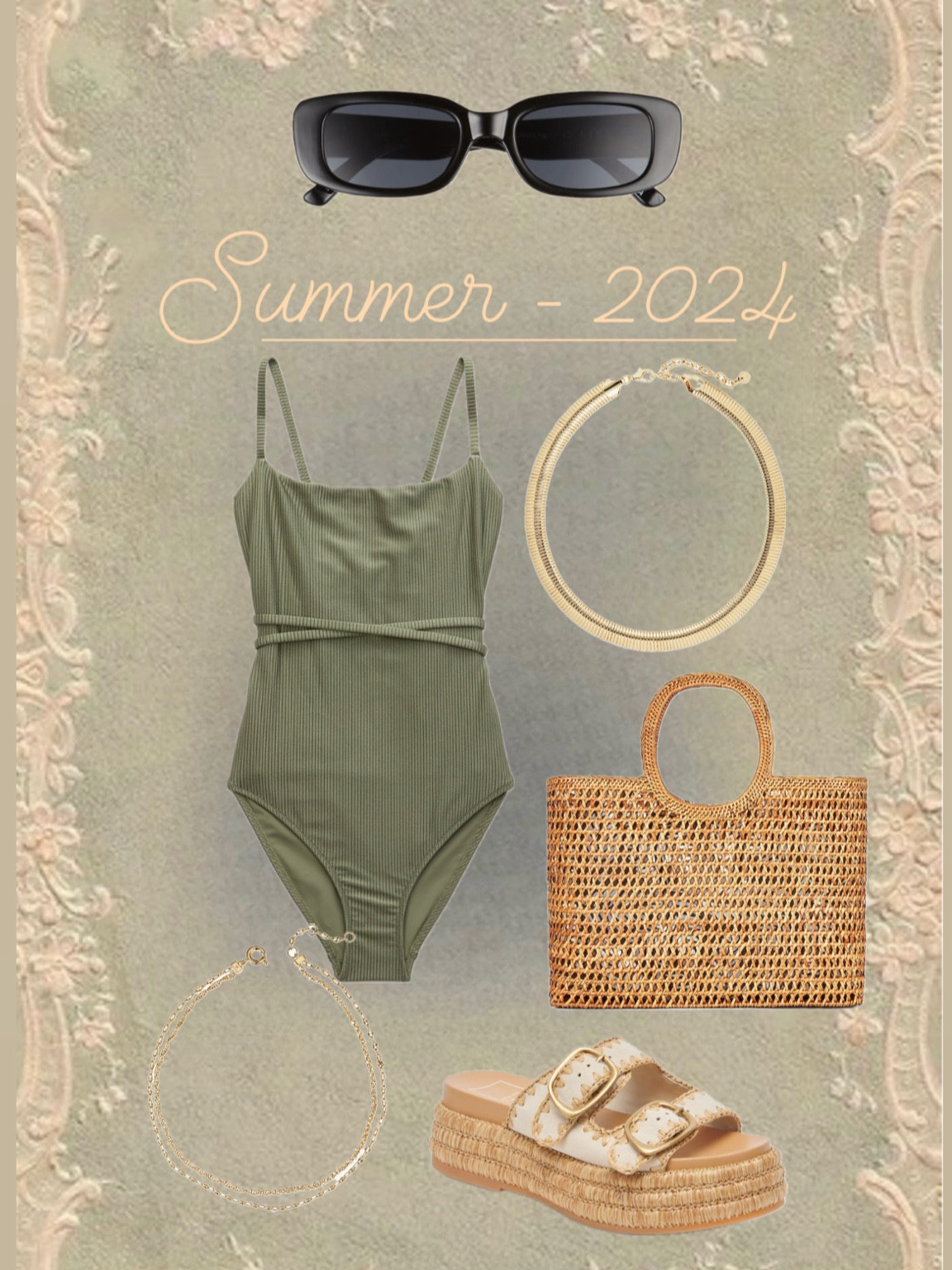 Summer outfit inspo ☀️ 


Pool outfit
Miami outfit
Florida
Beach outfit
Swimwear
Beach bag
Sunglasses 
Sandals
One piece swimsuit 
Crochet bag 
Jewelry

#LTKSwim #LTKU #LTKSeasonal