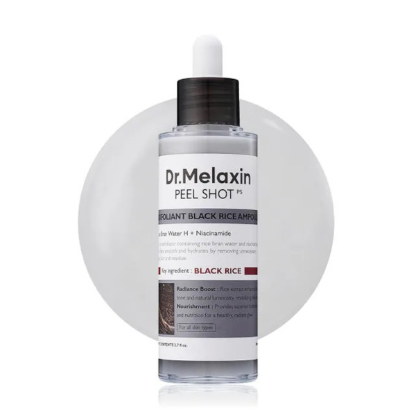 Dr. Melaxin - Peel Shot Exfoliating Black Rice Ampoule - 80ml | Stylevana