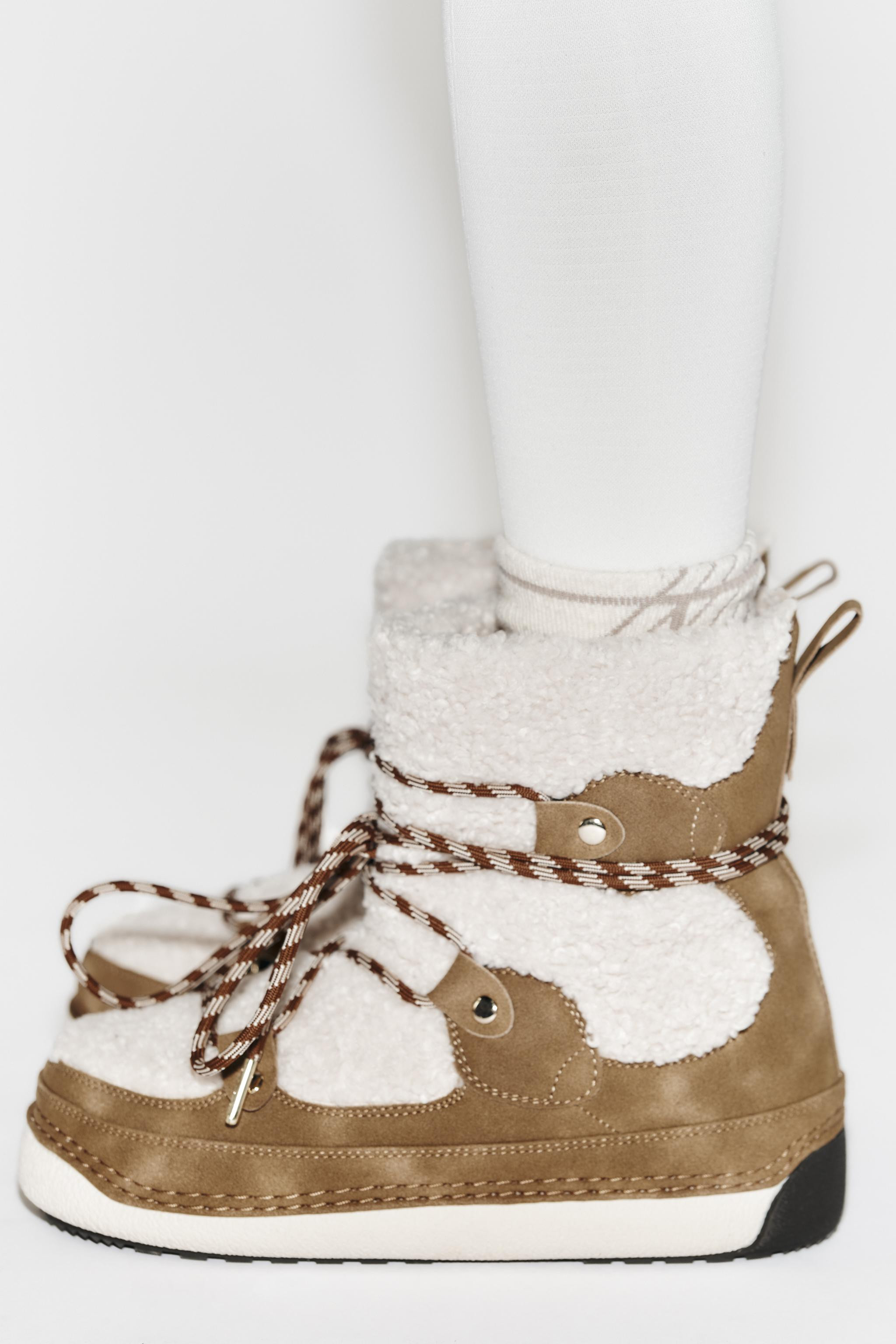 CONTRASTING ANKLE BOOTS SKI COLLECTION | Zara US