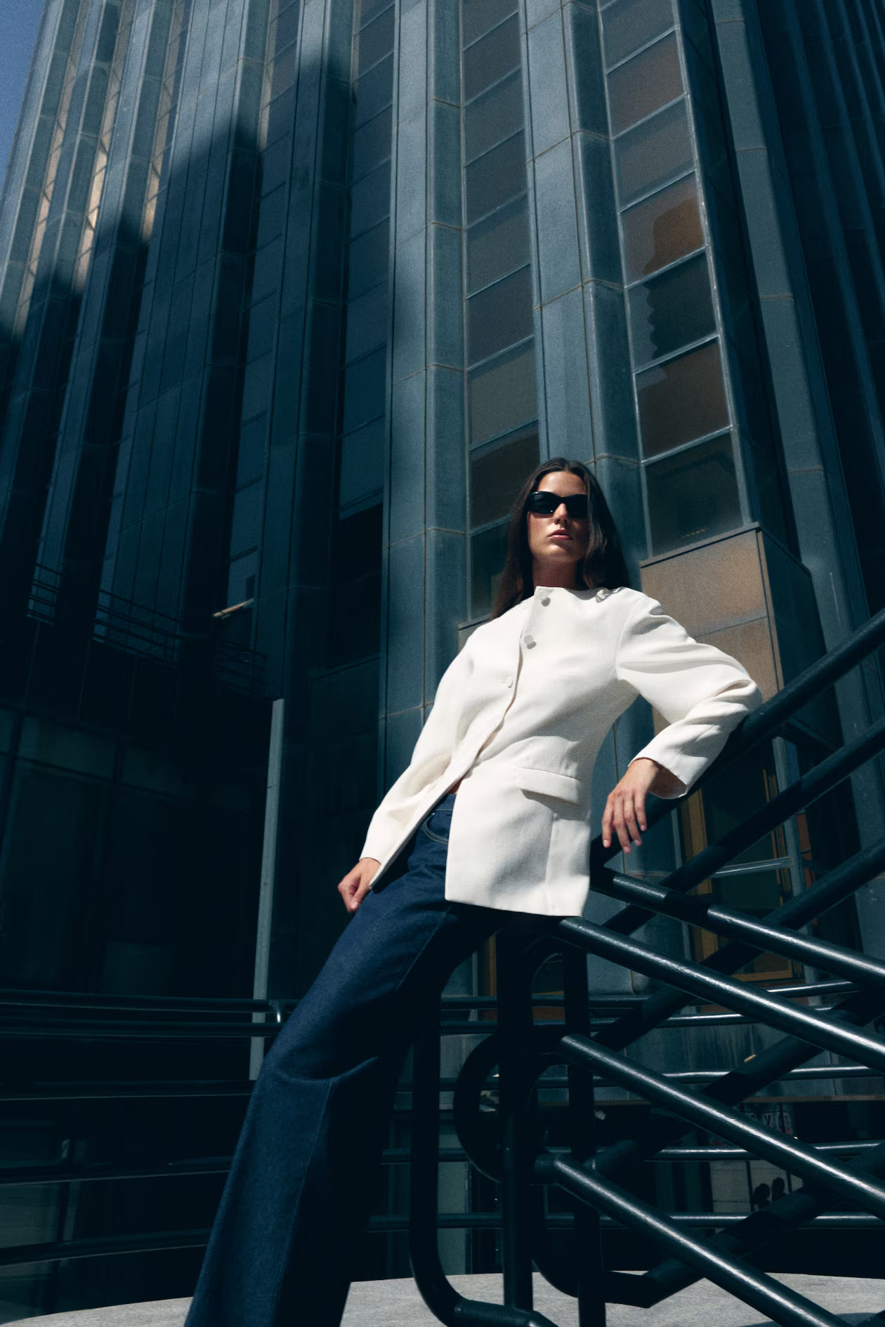 Collarless blazer | H&M (UK, MY, IN, SG, PH, TW, HK)