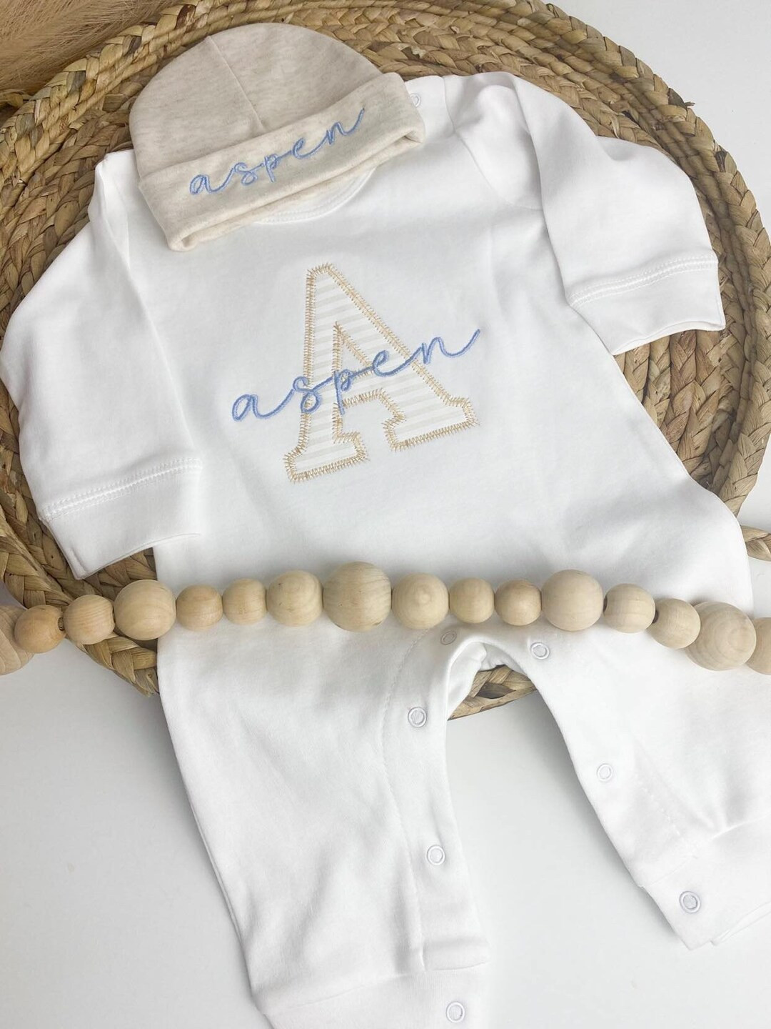 Baby Boy Coming Home Outfit, Personalized Romper, Newborn Pictures, Hospital Outfit - Etsy | Etsy (US)