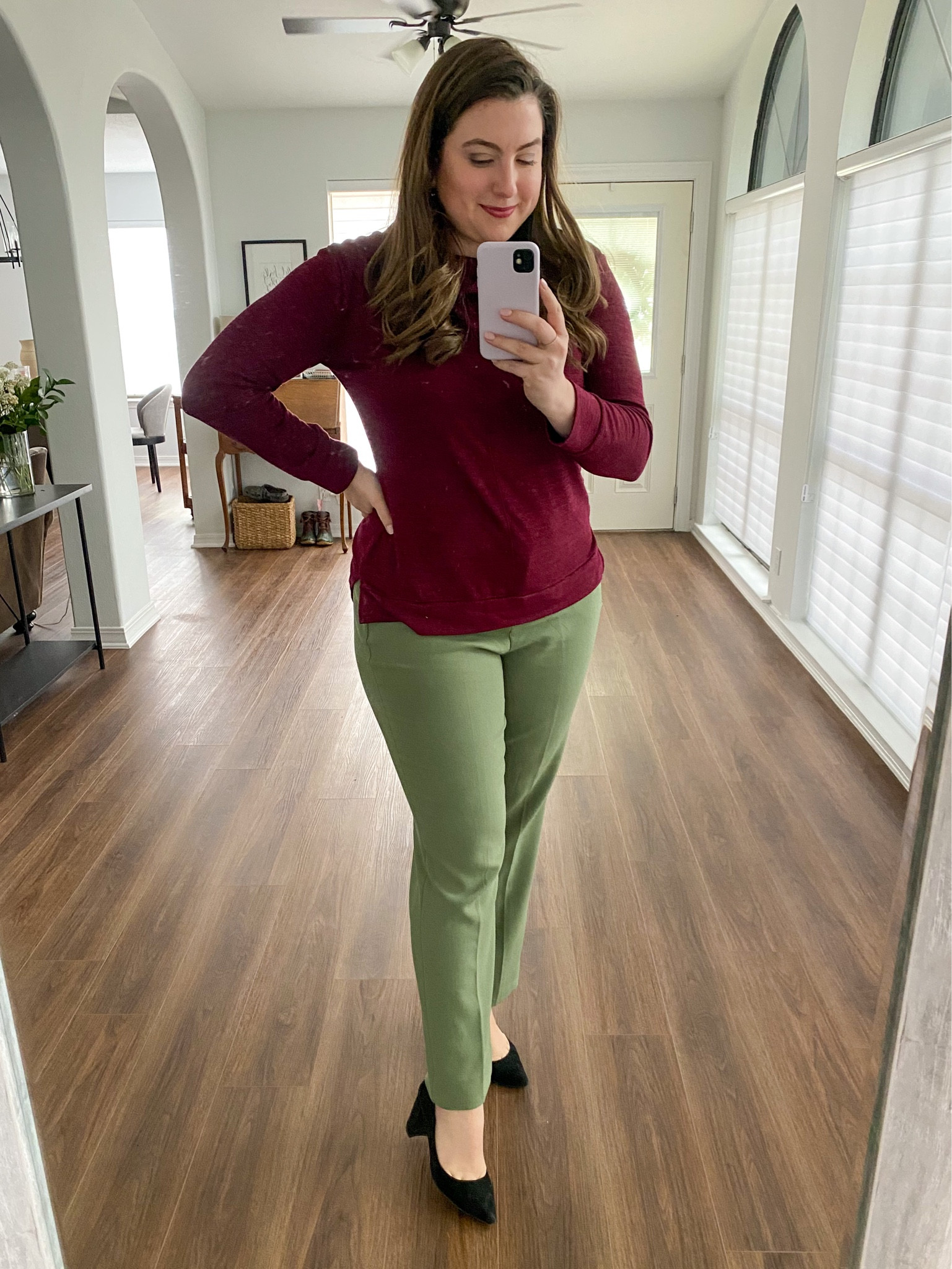 Workwear #ootd 2/13/23 

Business professional workwear and business casual workwear and office outfits burgundy and olive green 

#LTKworkwear #LTKcurves #LTKstyletip
