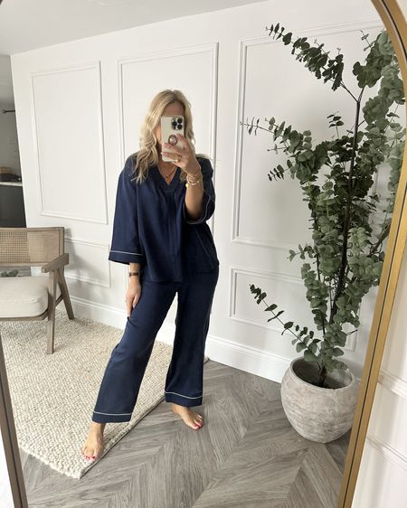 These silk pyjamas are now in the sale! I’m wearing a size small and I’m a uk 8/10, 5ft 3 (and a half). 

#LTKsummer #LTKsale #LTKstyletip