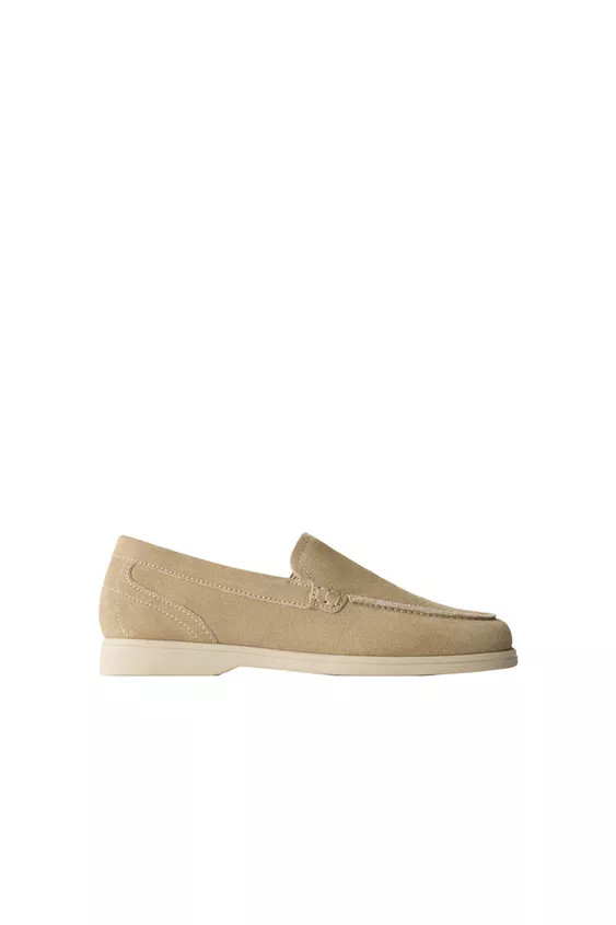 LEATHER DECK SHOES | Zara US