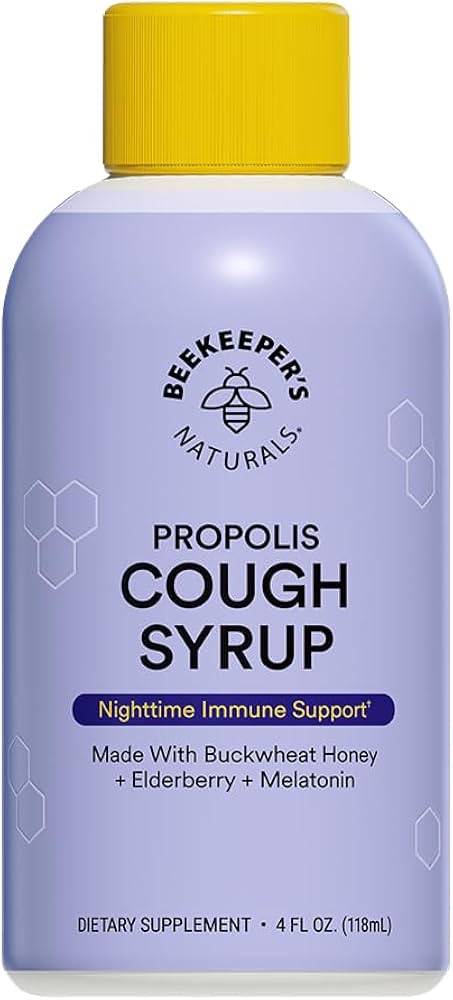 BEEKEEPER’S NATURALS B.Better Nighttime Cough Syrup for Adults - Elderberry Extract, Bee Propol... | Amazon (US)