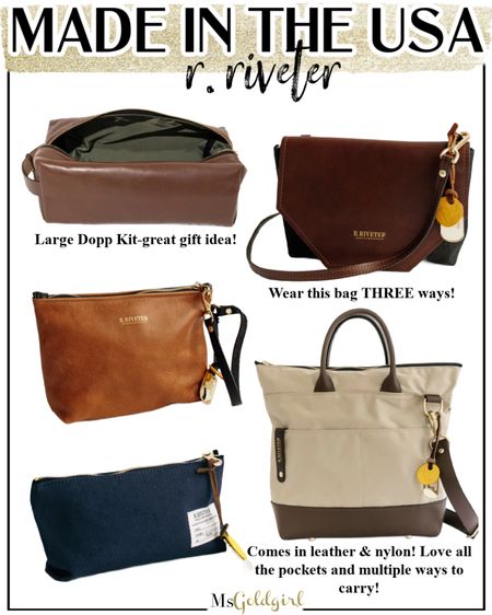 So excited to have been introduced to a new to me brand with a great story!! R. Riveter pieces are all handmade in the USA by military spouses! These are just a few of the pieces I spotted and they’re having a huge Black Friday sale RIGHT NOW!! 

#madeintheusa #supportthetroops #handbags #smallleathergoods #giftideas 

#LTKfindsunder100 #LTKGiftGuide #LTKitbag