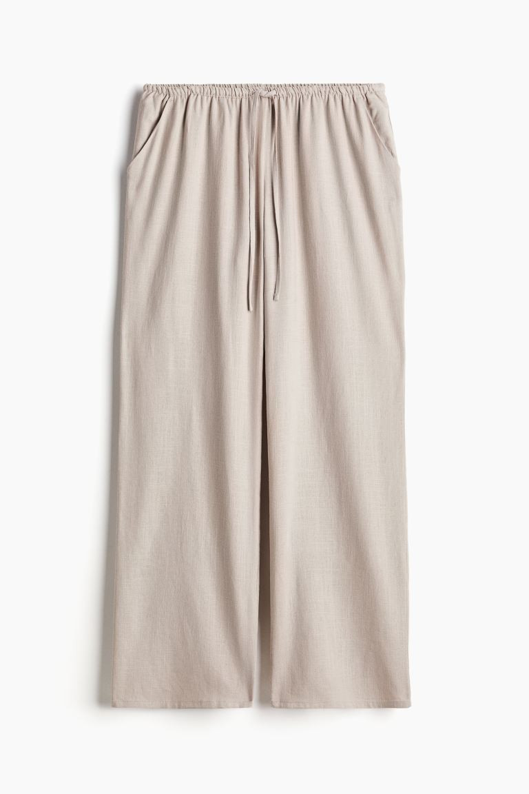 Linen-blend Pull-on Pants | H&M (US + CA)