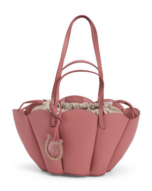 Leather Kentucky Derby Ss25 Small Magnetic Disc Grab Tote | Accessories | Marshalls | Marshalls