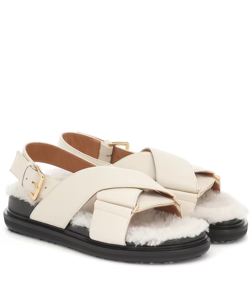 Fussbet shearling and leather sandals | Mytheresa (US/CA)