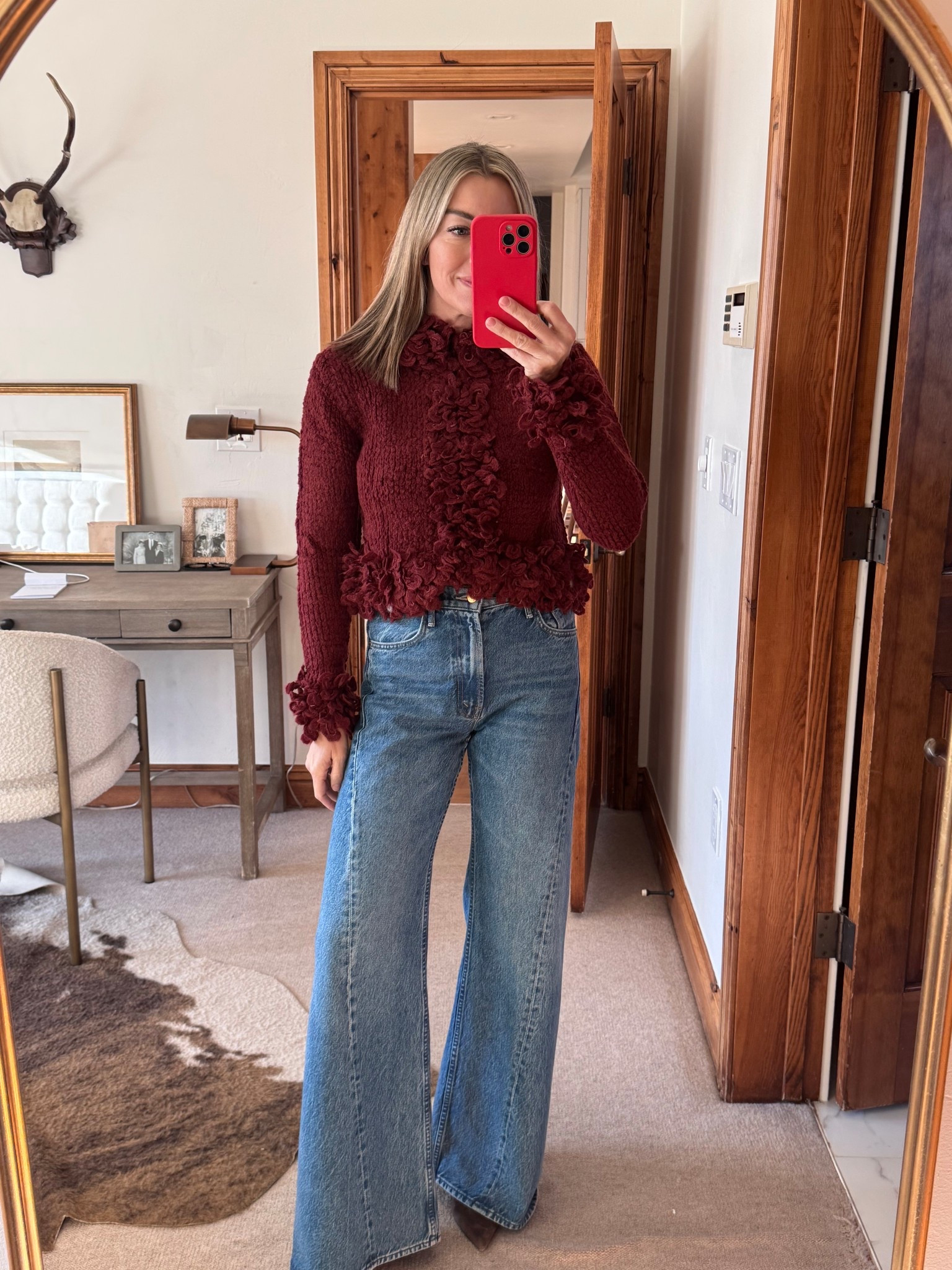 Love the detail on this sweater! I’m in a S

#LTKootd #LTKHoliday #LTKgrwm