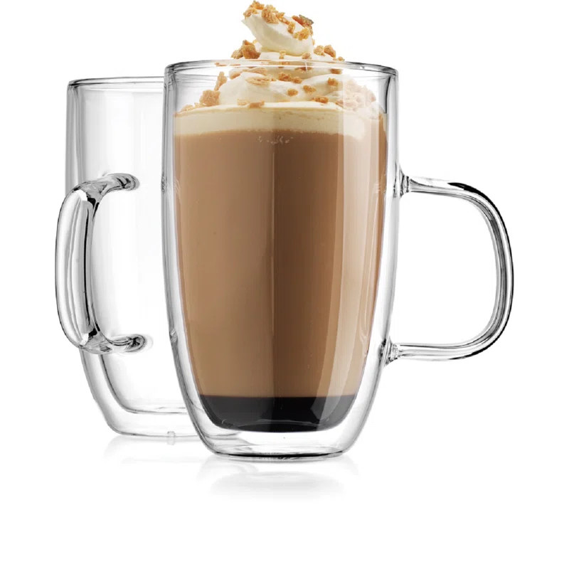 Latte Double Walled Mug 16 oz (Set of 2) | Wayfair North America