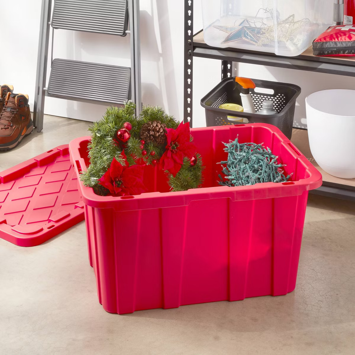 27gal Heavy Duty Christmas Tote Red - Brightroom™ | Target