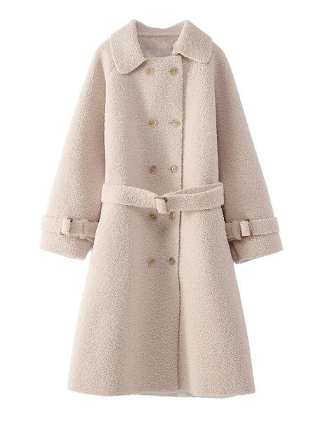 'Devon' Fleece Double Breasted Military Coat (2 Colors) | Goodnight Macaroon