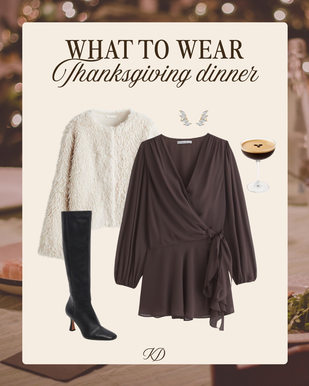 Thanksgiving week outfits: thanksgiving dinner look! Dress is a wrap so it’s adjustable! 

#LTKCyberWeek #LTKootd #LTKHoliday