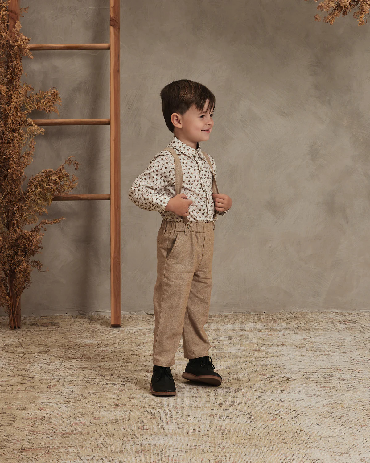 suspender pant | caramel | Noralee