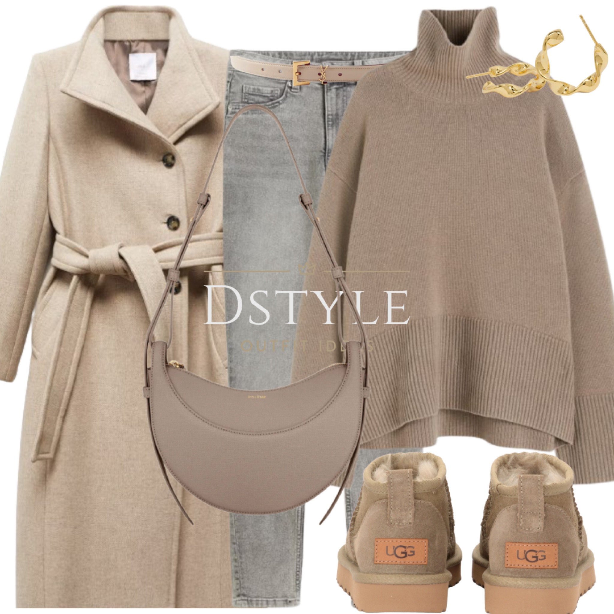 Winter chic essentials: Dark beige cashmere-blend turtleneck, paired with grey jeans, a stylish light beige woolen coat with a belt, and the perfect UGG Classic Ultra Mini for cozy vibes. ❄️👢 #WinterFashion #CozyChic

#LTKfindsunder50 #LTKshoecrush #LTKSeasonal