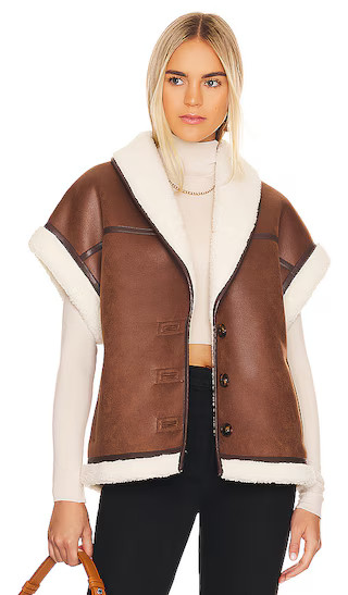 Miri Vest in Dark Brown | Revolve Clothing (Global)