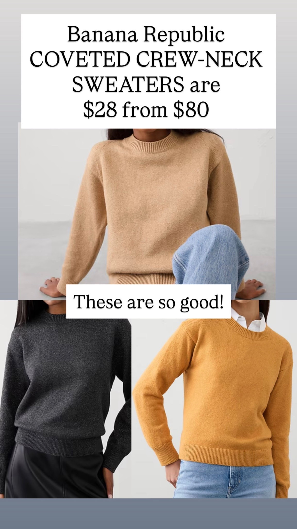 COVETED CREW-NECK SWEATERS are $28 from $80! 

#LTKootd #LTKSaleAlert