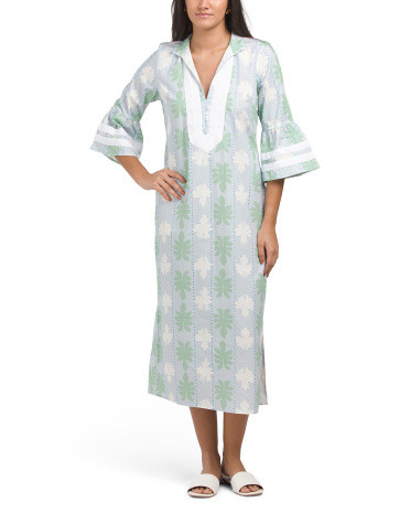 Bell Sleeve Caftan Midi Dress | TJ Maxx